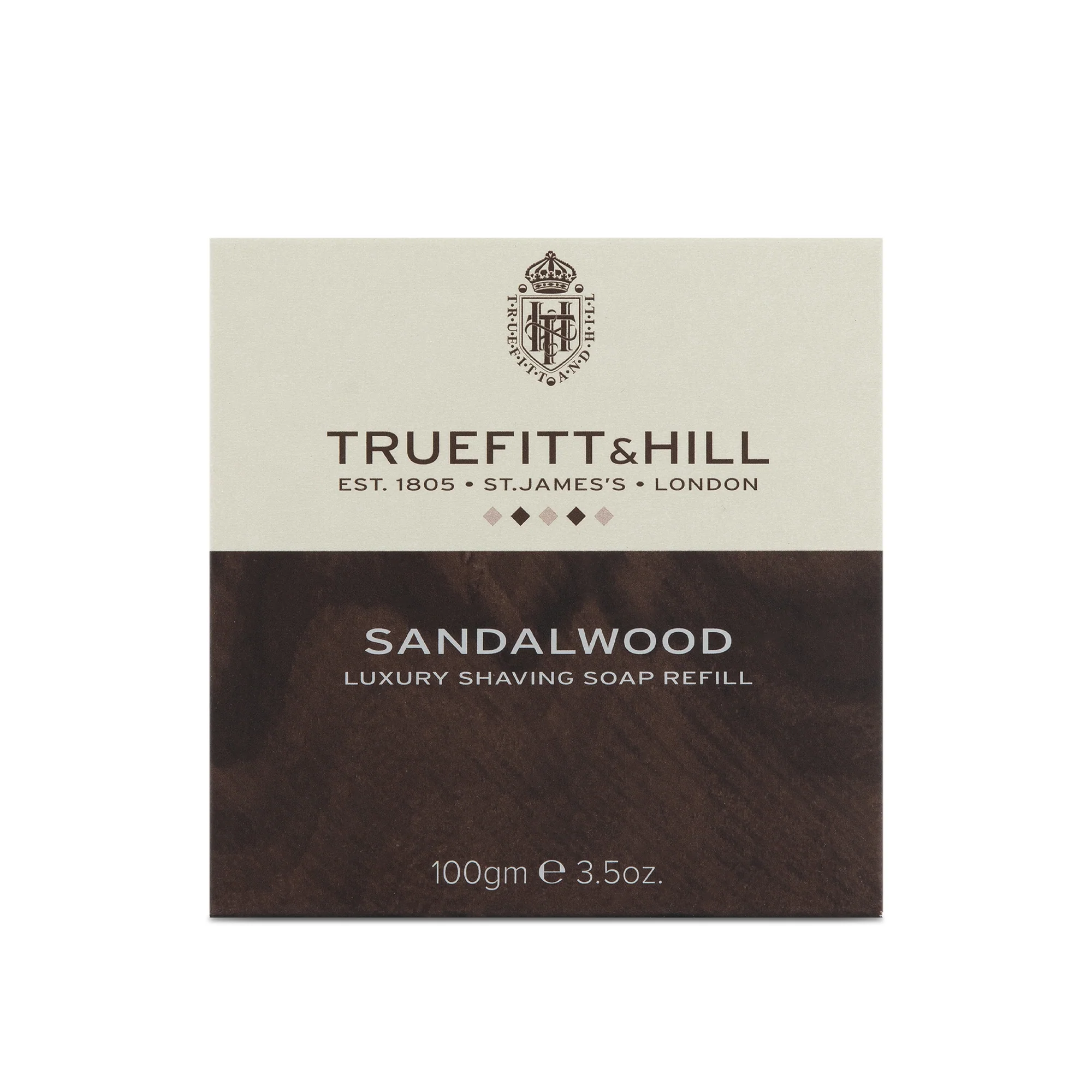 Sandalwood Luxury Shaving Soap Refill for Wooden Bowl - Image 2